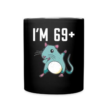 Rattenbesitzer Geschenk Ratten Liebhaber - Tasse einfarbig - Schwarz - Vorne