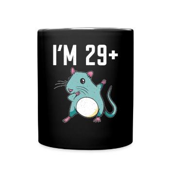 Rattenbesitzer Geschenk Ratten Liebhaber - Tasse einfarbig - Schwarz - Vorne