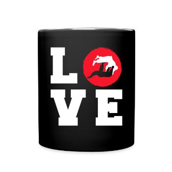 Brazilian Jiu Jitsu MMA Bjj Hugger - Tasse einfarbig - Schwarz - Vorne