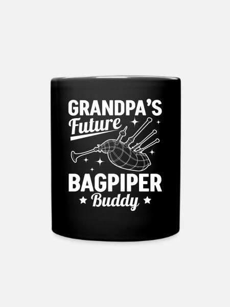 Grandpa's Future Bagpiper Buddy Bagpipe Player - Tasse einfarbig - Schwarz