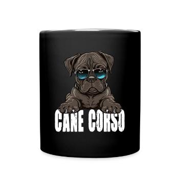 Cane Corso Welpe für einen Cane Corso Besitzer - Tasse einfarbig - Schwarz - Vorne
