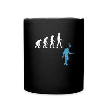 Plongée sous-marine Evolution Diving Palmes - Mug uni - noir - Devant