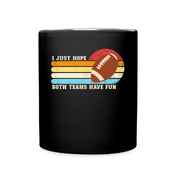 Ich hoffe nur - Tasse einfarbig - Schwarz - Vorne