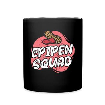 Epipen-kader Erdnuss-allergie Erdnuss-allergiker - Tasse einfarbig - Schwarz - Vorne
