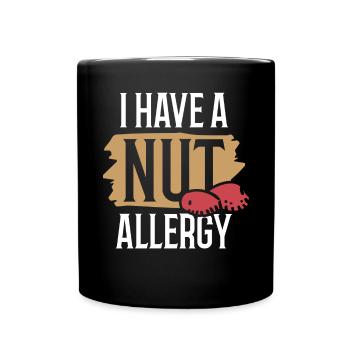 J’ai une allergie aux noix aux arachides allergique aux arachides - Mug uni - noir - Devant