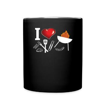 Idée de barbecue et de cadeau de camping-car - Mug uni - noir - Devant