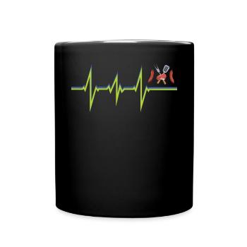 Idée de barbecue et de cadeau de camping-car - Mug uni - noir - Devant