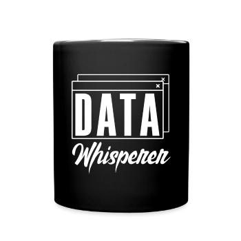 Data Whisperer Database Administrator Data - Tasse einfarbig - Schwarz - Vorne