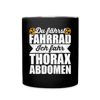 MTRA Röntgen Radiologie Radiologe - Tasse einfarbig - Schwarz - Vorne