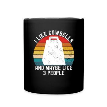 Cowbell More Cowbell-Vintager - Full Colour Mug - black - Front