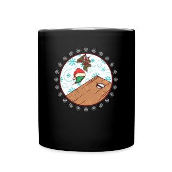 Cornhole Spieler Weihnachten - Lustige Cornhole - Tasse einfarbig - Schwarz - Vorne