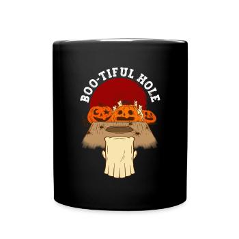 Cornhole Player Halloween - Funny Cornhole - Full Colour Mug - black - Front