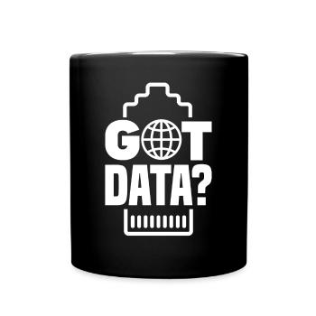Got Data? Network Admin - Full Colour Mug - black - Front