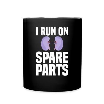 Kidney Transplantation Dialysis - Full Colour Mug - black - Front