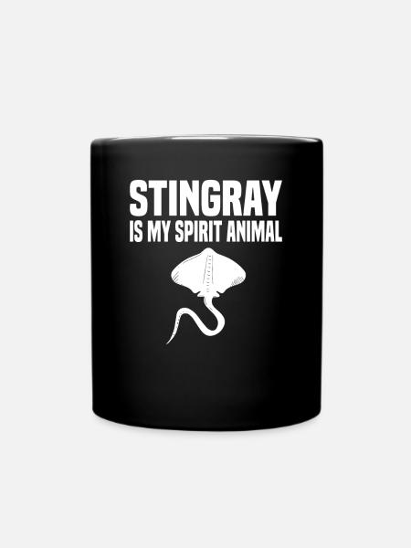 Stachelrochen Mantarochen Ozean - Tasse einfarbig - Schwarz