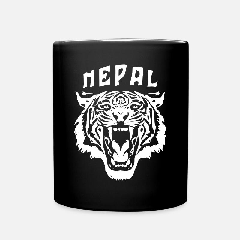 Tête de tigre | Népal - Mug uni - noir