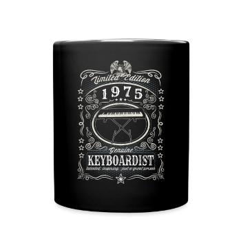 Vintage 1975 Claviériste Anniversaire Cadeau Hobby - Mug uni - noir - Devant