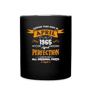 Les légendes sont nées en avril 1965 - Mug uni - noir - Devant