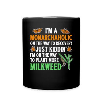 Monarque papillon monarque américain papillon monarque - Mug uni - noir - Devant