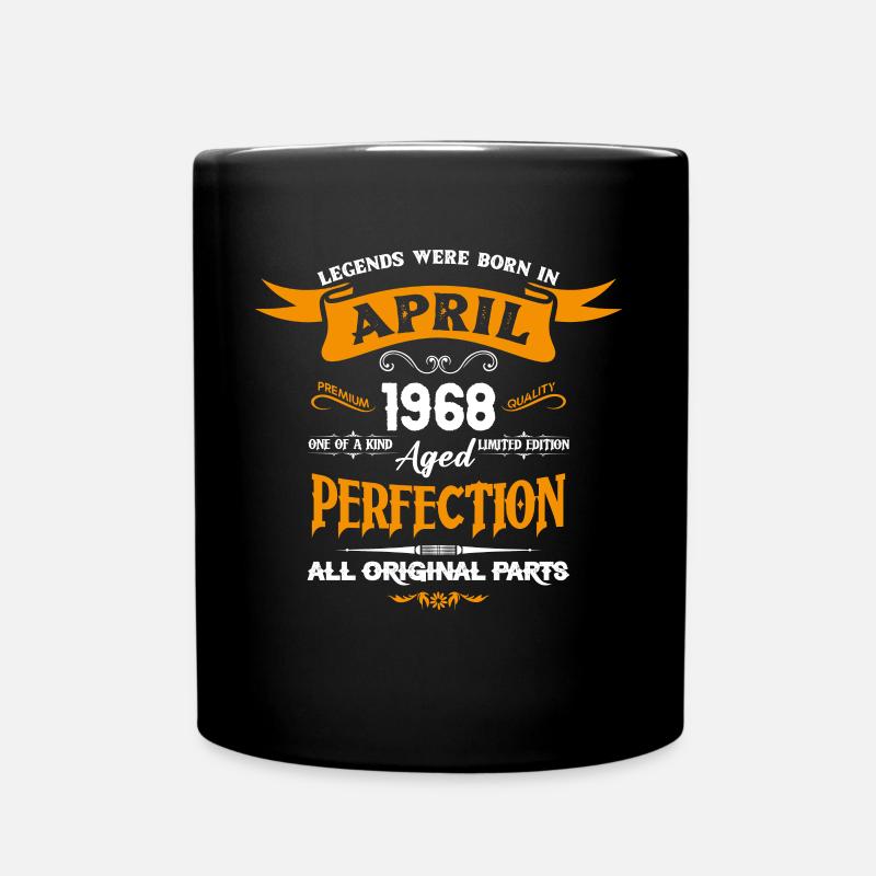 Les légendes sont nées en avril 1968 - Mug uni - noir