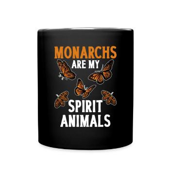 Monarque papillon monarque américain papillon monarque - Mug uni - noir - Devant