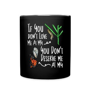 Monarque papillon monarque américain papillon monarque - Mug uni - noir - Devant