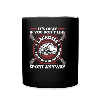 La crosse est une sorte de sport de personnes intelligentes - Mug uni - noir - Devant