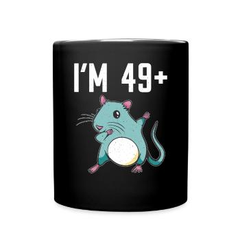 Rattenbesitzer Geschenk Ratten Liebhaber - Tasse einfarbig - Schwarz - Vorne