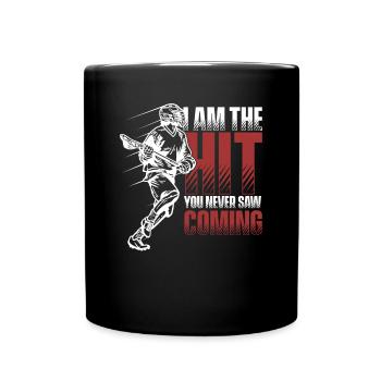 I'm The Hit You Never Saw Coming Polocrosse - Tasse einfarbig - Schwarz - Vorne