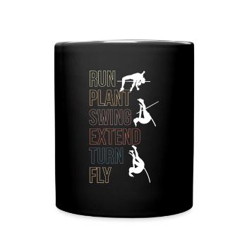 Chemise de saut à la perche Cadeau Saut à la perche Slogan - Mug uni - noir - Devant