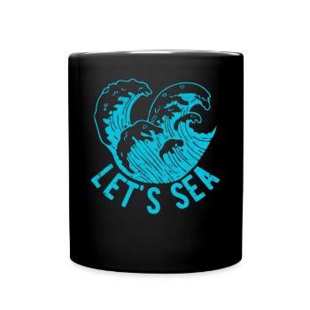 Funny Marine Biologist Marine Biology - Full Colour Mug - black - Front