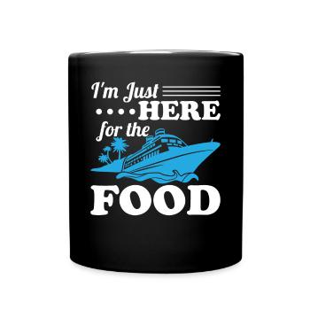Funny Cruising Kreuzfahrtschiff Kreuzfahrtschiff - Tasse einfarbig - Schwarz - Vorne