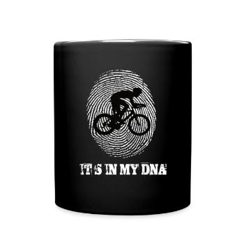 Le vélo de route est dans mon ADN - Mug uni - noir - Devant