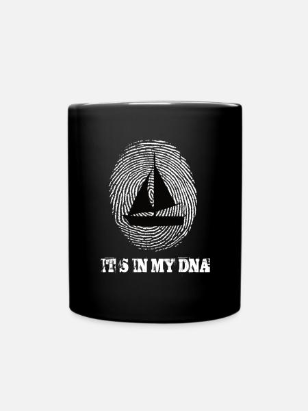 Segeln Its In My Dna - Tasse einfarbig - Schwarz