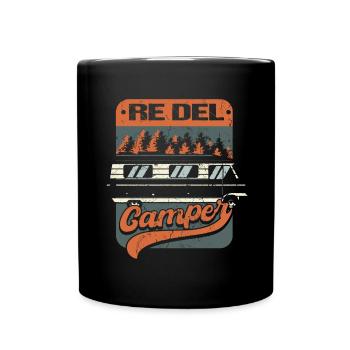 Camper | Camping | King of the Camper - Full Colour Mug - black - Front