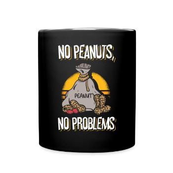 Pas d’arachides Pas de problèmes Personnes allergiques aux arachides - Mug uni - noir - Devant