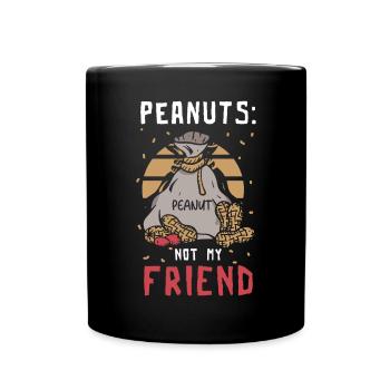 Les arachides ne sont pas mon amie souffrant d’allergies aux arachides - Mug uni - noir - Devant