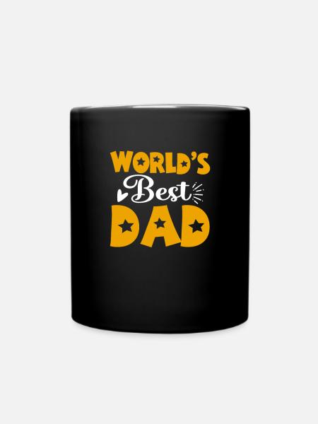 Meilleur papa drôle fête des pères mari papa homme papa - Mug uni - noir