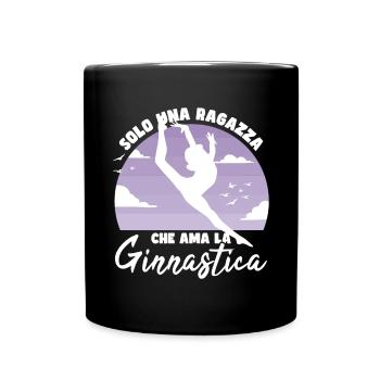 Gymnaste Fille - Mug uni - noir - Devant