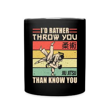 Brazilian Jiu Jitsu MMA Bjj Hugger - Tasse einfarbig - Schwarz - Vorne