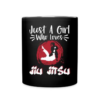 Brazilian Jiu Jitsu MMA Bjj Hugger - Tasse einfarbig - Schwarz - Vorne