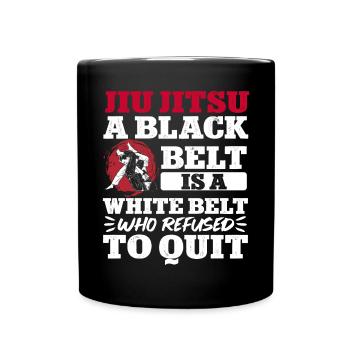 Brazilian Jiu Jitsu MMA Bjj Hugger - Tasse einfarbig - Schwarz - Vorne