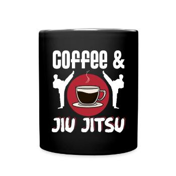 Brazilian Jiu Jitsu MMA Bjj Hugger - Tasse einfarbig - Schwarz - Vorne