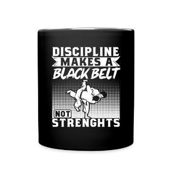 Brazilian Jiu Jitsu MMA Bjj Hugger - Tasse einfarbig - Schwarz - Vorne