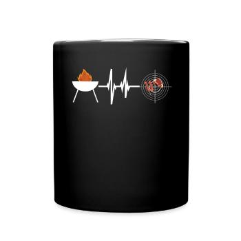 Idée de barbecue et de cadeau de camping-car - Mug uni - noir - Devant