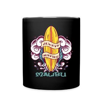 Surf Californie Malibu Beach Ocean Vacances - Mug uni - noir - Devant