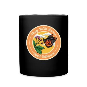 Monarque papillon monarque américain papillon monarque - Mug uni - noir - Devant