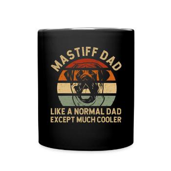 Mastiff Dog Old English Mastiff - Full Colour Mug - black - Front