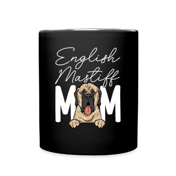 Mastiff Dog Old English Mastiff - Full Colour Mug - black - Front