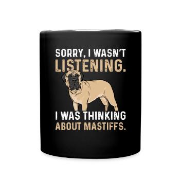 Mastiff Dog Old English Mastiff - Full Colour Mug - black - Front